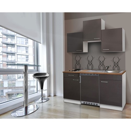 Junior keuken 150 cm LEI GRIJS koelkast - kookplaat