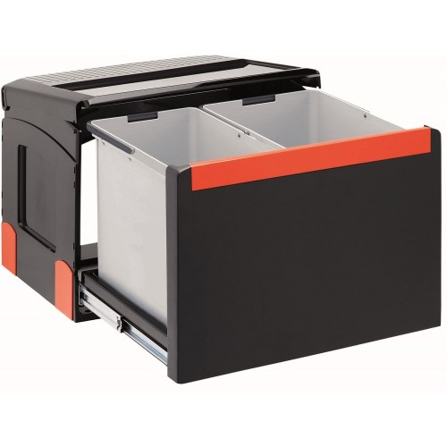 Franke CUBE 50 poubelle deux seaux pre-montes dans cuisine