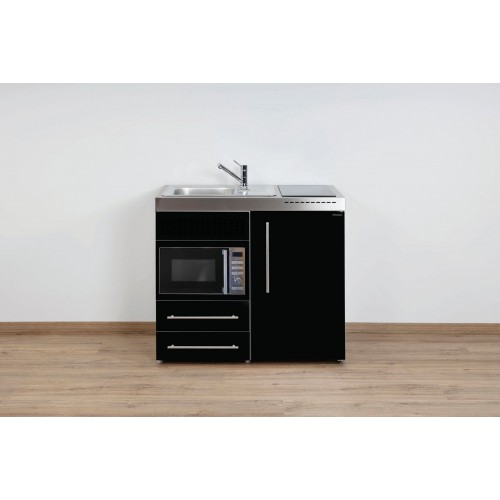 Minikeuken PREMIUMLINE MPM100 Zwart combi oven inductie LI
