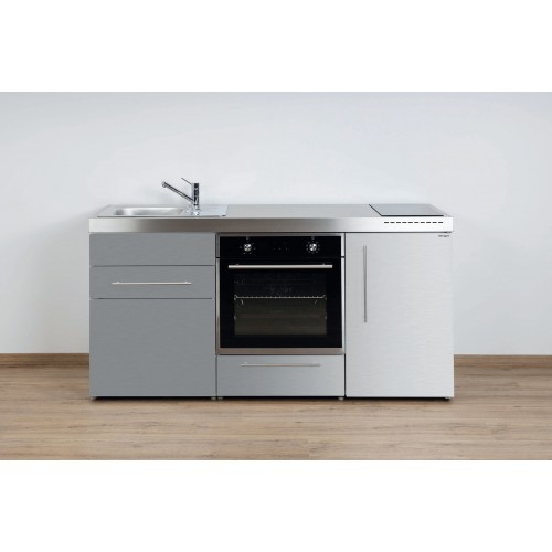 Minikeuken PREMIUMLINE EDELSTAAL MPB 170 inductie kookplaat