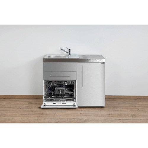 Poolhouse EDELSTAAL 110 vaatwasser + koelkast minikeuken