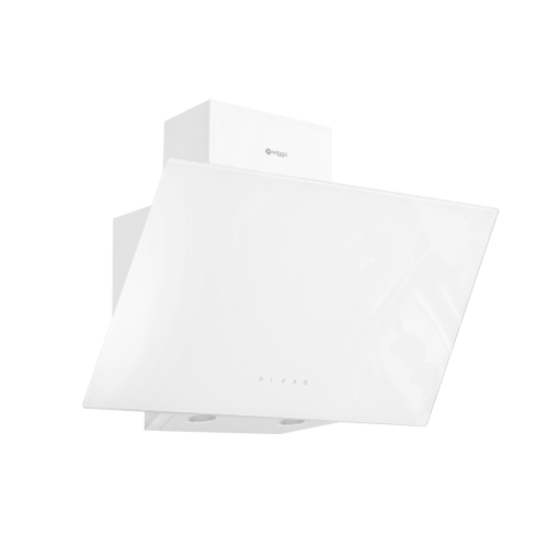 Hotte aspirante 60 cm Blanc Verre sortie ou recirculation