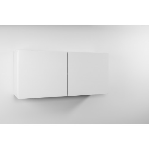 Armoires suspendue métal blanc montées 120 cm