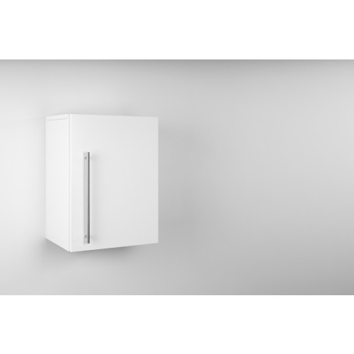 Armoires suspendue métal blanc montées 40 cm charnière gauch