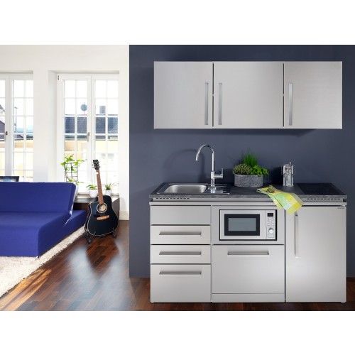 Projet mini-cuisine HAMBURG 150 cm Acier inoxydable 4 appa