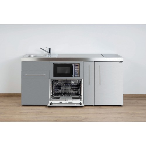 Minikeuken PREMIUMLINE MPGSM 180 A Inox edelstaal inductie