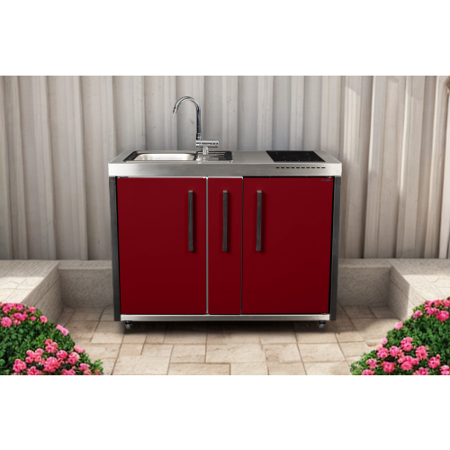 Cuisine dextérieur MO 120 A réfrigérateur et induction