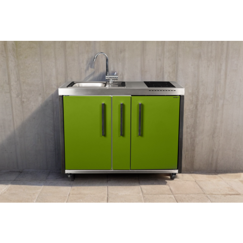 Cuisine dextérieur MO 120 A réfrigérateur et induction