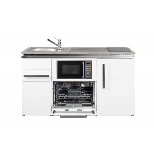 Minikeuken DESIGNLINE MDGSM150 Wit All-in-One 4 toestellen