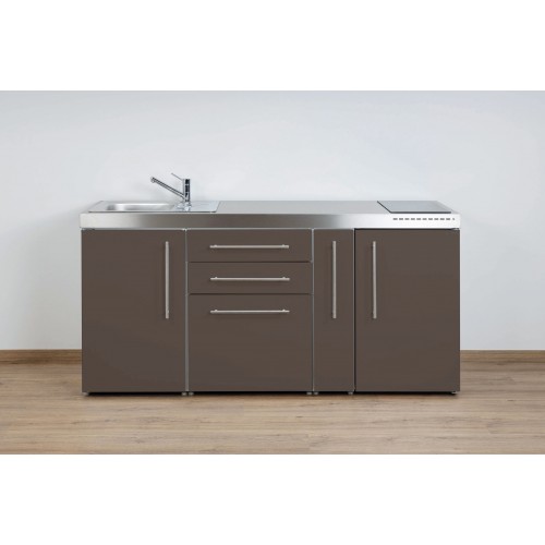 Minikeuken PREMIUMLINE MP 180 A Taupe vitrokeramische koo