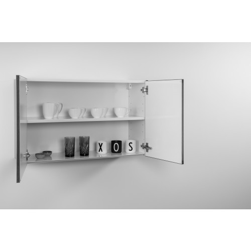 Armoires suspendue acier inoxydable montées 90 cm