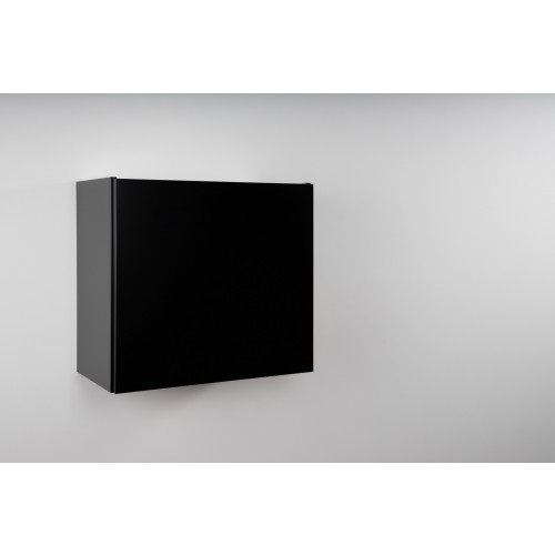 Armoires suspendue métal noir montées 60 cm