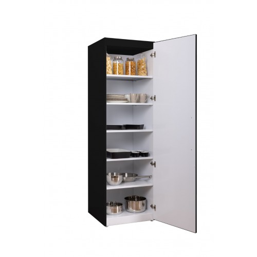 Metalen kolomkast Mat Zwart 60 x 200 cm compleet voorgemonte