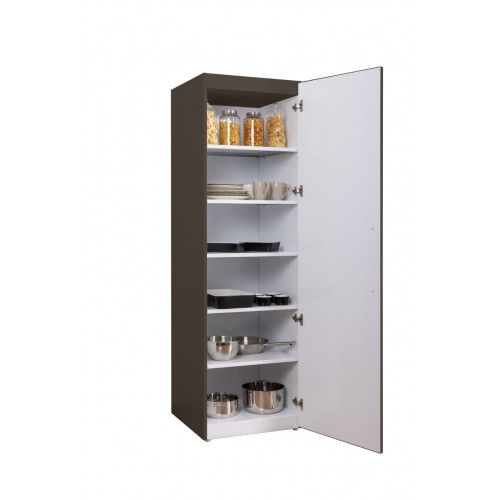 Metalen kolomkast Taupe 60 x 200 cm compleet voorgemon